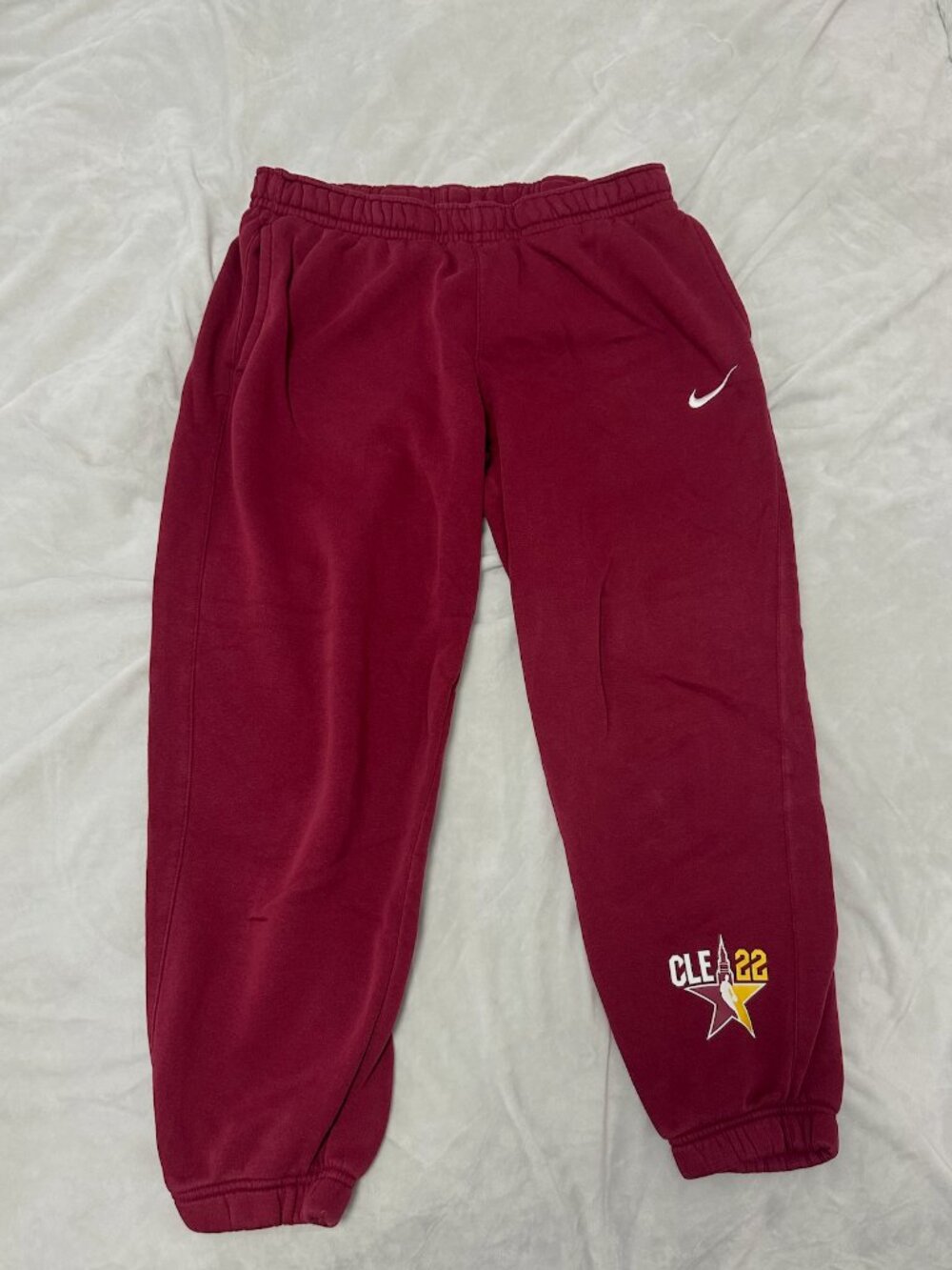 NBA All Star Game 2022 Cleveland Maroon Sweatpants - Medium